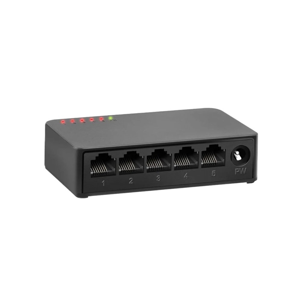 1 Pcs Gigabit Switch 5 Port 1000Mbps Ethernet Switch 5Xfast Rj45 Hub Network Desktop Smart Switch and Play Monitoring(1005GS)