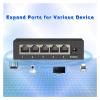 1 Pcs Gigabit Switch 5 Port 1000Mbps Ethernet Switch 5Xfast Rj45 Hub Network Desktop Smart Switch and Play Monitoring(1005GS) view 3