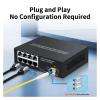 8-Port 2.5GbE Ethernet Switch 2.5Gbps Network Switch 1-Port 10GbE SFP+ Slot Home Lab Unmanaged Switch and Play(US Adapter) view 4