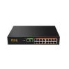 18-Port POE Network Switch 16-Port 100M POE+2 Port 1000M uplink 52V 190W 3.85A VLAN 250m Distance from POE(TXE191) view 1