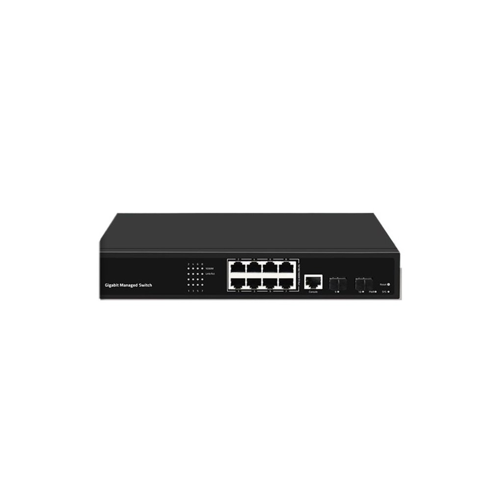 4 8 Ports 48v POE Switch Ethernet Management Gigabit AI Smart Network Switch 1000mbps(OFS-PE-M2GSF2GT8)