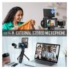 YPMart() 4k Digital Cameras for Photography48MP Video Camera for Vlogger Kit-Microphone & Remote Control Tripod Grip view 3