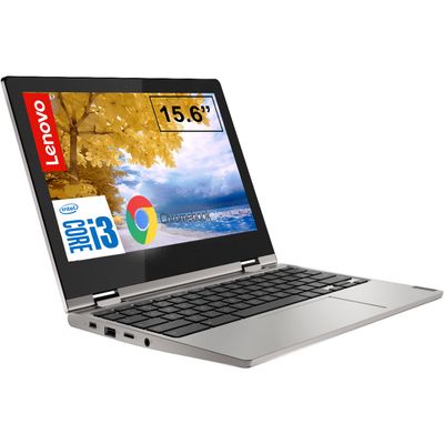 Lenovo 15.6 Inch Chromebook, 2-in-1 Touchscreen Laptop | Intel Core i3, Dual-Core Processor | 4GB RAM, 64GB Storage | Mineral Grey | Google Security Chip | Intel UHD Graphics 620 | 720p HD Camera