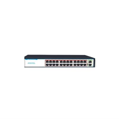 24-Port 1000mbps POE Switch, 400W 48V Gigabit Fiber Smart Poe SFP Rj45 Network(OFS-PE-GT2DT24)