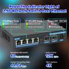 4-Port 2.5G Switch Ethernet RJ45 Port 10G SFP Gigabit Switch and Play Unmanaged 2.5Gbps Switch(Switch with EU Plug) view 2