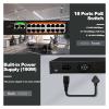 19-Port Network Switch 16 * 100Mbps POE Port+2 * 1000Mbps uplink Port+1 * 1000Mbps SFP Port 48V view 3