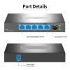2.5G Network Switch 5-Port 2500Mbps Ethernet Switch with 10G SFP+ Unmanaged Home Lab Setup Small Hub Internet Splitter(US Adapter) view 2