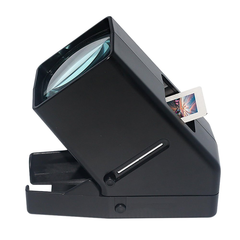 35mm Slide and Film Viewer, 3X Magnification LED Lighted Illuminated Viewing, Color Temperature 6000K, for Old Slides and 35mm Film Negatives
