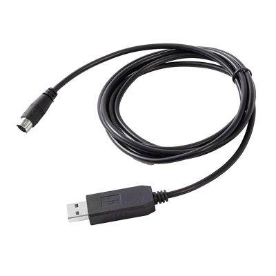 1pc PL2303 USB to 6-pin Mini Din RS232 Serial Communication Cable For XGB XBM XBC to PC Control Download Cable(3m)