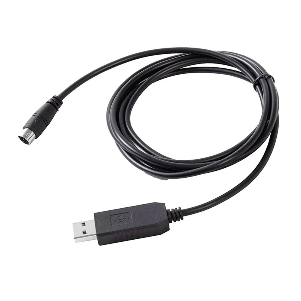 1pc PL2303 USB to 6-pin Mini Din RS232 Serial Communication Cable For XGB XBM XBC to PC Control Download Cable(3m)