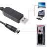 1pc PL2303 USB to 6-pin Mini Din RS232 Serial Communication Cable For XGB XBM XBC to PC Control Download Cable(3m) view 2