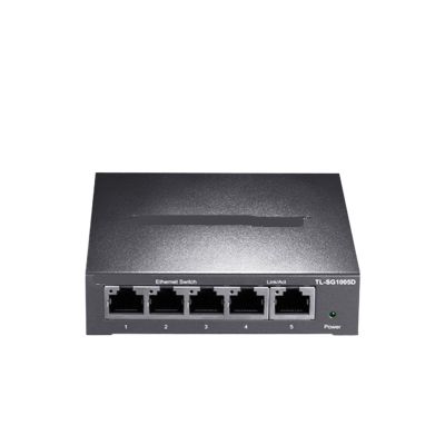 5-Port Gigabit Ethernet Switch 1000BASE-T Network Switch and Play Network Hub Internet Splitter TL-SG1005D(US Adapter)