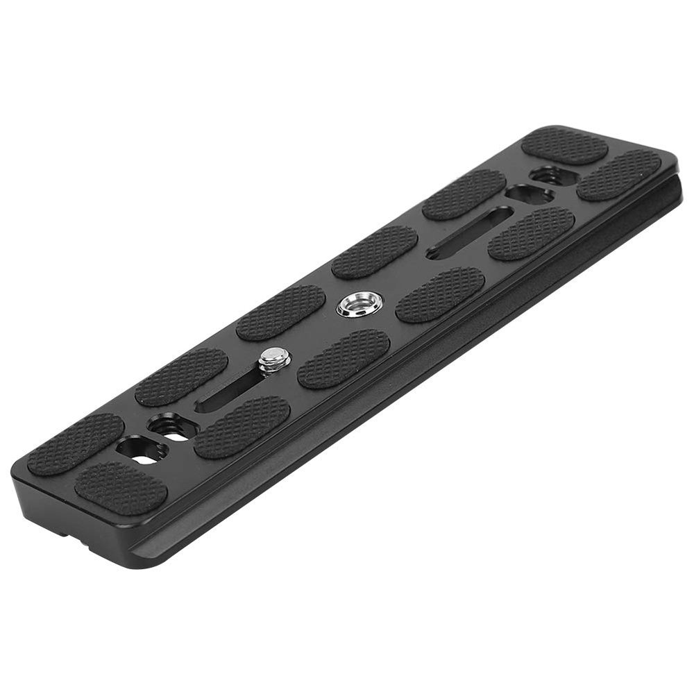 Pilipane Aluminium Alloy Quick Release Plate with 1/4in Screw Accessory for Arca Mount Ballhead Professional CNC Machined Durable Lightweight Camera Tripod Quick Release Plate Compatible (150mm)