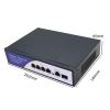 48V Network POE Switch Gigabit 1000Mbps 6-Port Ethernet IEEE 802.3af/at Switch view 2