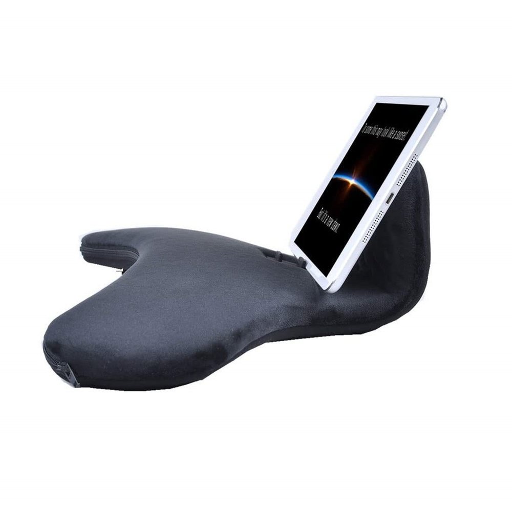 DUYHBAWRS Tablet Stand Pillow Book Reader Holder Reading Rest Relax Wrist Lap Cushion(A)