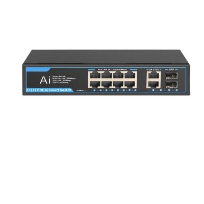 6/12 Port 1000Mbps Network Switch 52V 120W 4/8 Port POE Ethernet Switch Gigabit Switch(08G22GB)