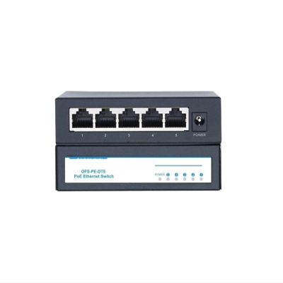 1 Pcs 48W POE Active Ethernet Switch 802.3af 802.3at Ethernet Hub Splitter Power Splitter(1000M US Plug)