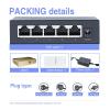 1 Pcs 48W POE Active Ethernet Switch 802.3af 802.3at Ethernet Hub Splitter Power Splitter(1000M US Plug) view 4
