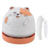 aqxreight Cute Cartoon Desktop Vacuum Desktop Cleaner with Vacuum Nozzle Cleaning Brush Portable Mini Table Dust Cleaner for Cleaning Dust Crumbs Computer Car (Hamster) view 1