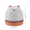 aqxreight Cute Cartoon Desktop Vacuum Desktop Cleaner with Vacuum Nozzle Cleaning Brush Portable Mini Table Dust Cleaner for Cleaning Dust Crumbs Computer Car (Cat) view 4