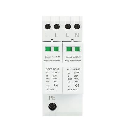 1pc GSP9 3P+N 36mm SPD 20~40KA Surge Protector Protection Low-Voltage Arrester Device AC275V SPD