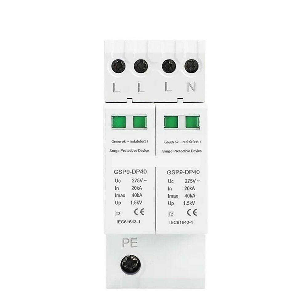 1pc GSP9 3P+N 36mm SPD 20~40KA Surge Protector Protection Low-Voltage Arrester Device AC275V SPD