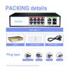 120W 8 Gigabit POE+2 RJ45+2 SFP Gigabit Fiber Durable PoE+ SFP Fibra 8 Poe 48v Gigabit Switch(10RJ45 2SFP EU Plug) view 3