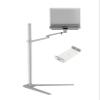 Adjustable Up-8A Multifunctional Computer Floor Stand for 12-17 Inch Laptops Height-Adjustable Silver Perfect for Home Office and Gaming Setup view 1