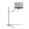 Adjustable Up-8A Multifunctional Computer Floor Stand for 12-17 Inch Laptops Height-Adjustable Silver Perfect for Home Office and Gaming Setup view 3