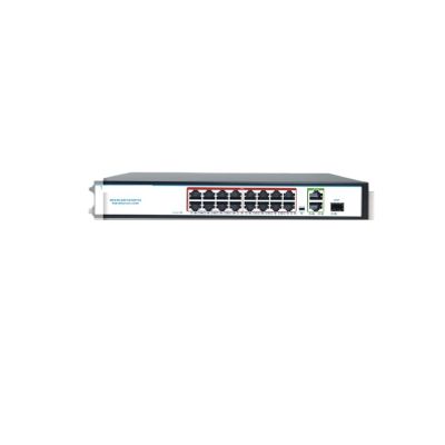 16 Port Gigabit Switch POE 48v Managed CCTV Camera IP POE 1000mbps Smart Switch Ethernet Switch(OFS-PE-GSF1GT2DT16)