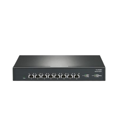 8-Port 10Gbps Ethernet Switch 10000Mbps Network Switch RJ45 and Play Network Hub Internet Splitter TL-ST1008(EU Adapter)