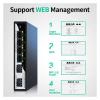 2.5GbE Smart Managed Switch 4 Ports 2500M Network 10G SFP+ Slot Web Management Static Link Aggregation Home Lab Setup Switch(US Plug) view 2