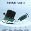 for Anker Soundcore P41i Case Cover,NOUKAJU Earphone Protective Cover(with Carabiner + Lanyard + Cleaning Pen) Drop-Proof,Shock-Proof,Dust-Proof,Case for Soundcore P41i(Green) view 2