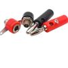 10Pair Silver 4mm Banana Plug Male and Female 4mm Banana Plug Panel Mount Banana Plug Clamp Plug Adapter Red Black view 3