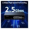 2.5G PoE Switch 5 Ports 2500M 10G SFP+ Slot 65W Protection IEEE802.3af/at(EU Plug) view 3