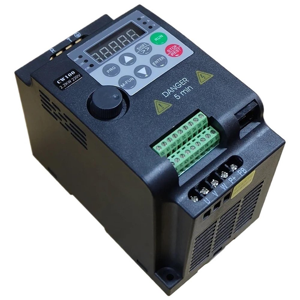 1pcs 220V 0.75KW/1.5KW/2.2KW/3.7KW 1HP/2HP/3HP/5HP Variable Frequency Drive Converter for Motor Speed Control Inverter(1.5KW_220V 3 Phase)