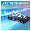 2.5GbE 8-Port Network Switch 2.5Gbps Ethernet Switch 10Gb SFP+ Slot Home Lab Small Setup Unmanaged and Play Switch(US Adapter) view 2