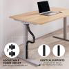 SINOLUXE Under Desk Vertebrae Cable Managemen Kit, Adjustable Quad Entry Flexible Cord Organizer to Hide Organize Protect Cables, for Home Office Desk Variable Height Desks (Black) view 3