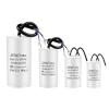 2Pcs CBB60 Motor Running Capacitor 450V Series AC Water Pump Startup Capacitors Start Motor Run 450VAC 3uF-80uF(450V8UF) view 1