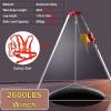 Emergency Tripod Rescue System, Confined Space Kit with 1200/1800/2600Lbs Winch, Aluminum Tripod, 65'/98'/130' Cable, 800KG/1700LBS Safe Load Capacity for Firefighting and Rescue view 2