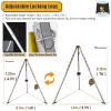 Aluminum Tripod Rescue Kit - 65ft, 82ft, 98ft Winch, Lifting Equipment with Safety Harness & Carry Bag for Confined Space, Wellhead Exploration, 2600lbs Capacity view 3