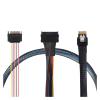 0.5M PCIE Slimline S*A*S 4.0 38pin SFF-8654 4i 38pin Host to 4X SFF-8639 with 15P SATA Power Cable view 1