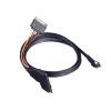 0.5M PCIE Slimline S*A*S 4.0 38pin SFF-8654 4i 38pin Host to 4X SFF-8639 with 15P SATA Power Cable view 4