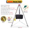 Heavy Duty Confined Space Tripod Kit, Manhole Rescue Tripod with 1200/1800/2600 LBS Winch & 10m Fall Protection, Aluminum Lifting Equipment for Safe Rescue Operations view 4
