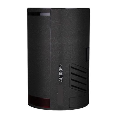 Anti-Scratch Pocket Camera Flash Vinyl Wrap Skins Protector Coat Decals for Godox AD100 Pro Wraps Cover Sticker AD100Pro(Contour Black)