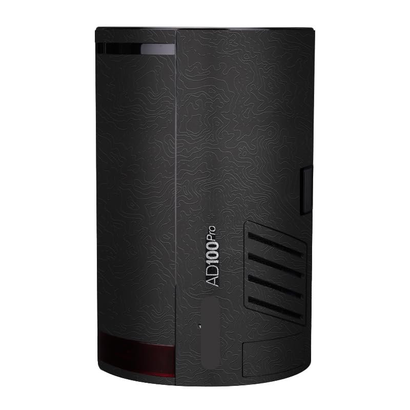 Anti-Scratch Pocket Camera Flash Vinyl Wrap Skins Protector Coat Decals for Godox AD100 Pro Wraps Cover Sticker AD100Pro(Contour Black)