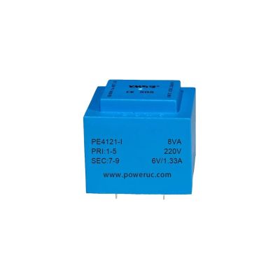 BLFLMZNA PE4121-I Power 8VA 220V 2x6V/2x7.5V/2x9V/2x12V/2x15V/2x18V/2x24V Epoxy Encapsulated PCB Welding Isolation Transformer(8VA 220V 2x15V)