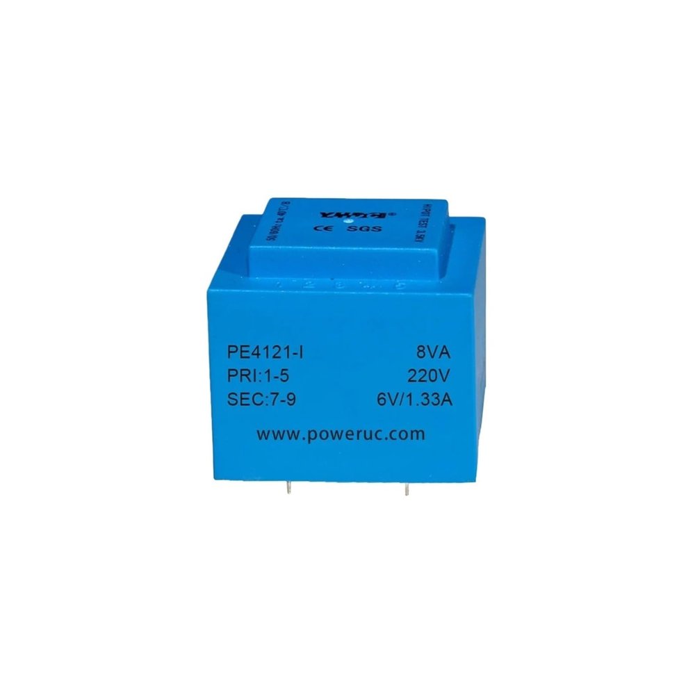 BLFLMZNA PE4121-I Power 8VA 220V 2x6V/2x7.5V/2x9V/2x12V/2x15V/2x18V/2x24V Epoxy Encapsulated PCB Welding Isolation Transformer(8VA 220V 2x15V)