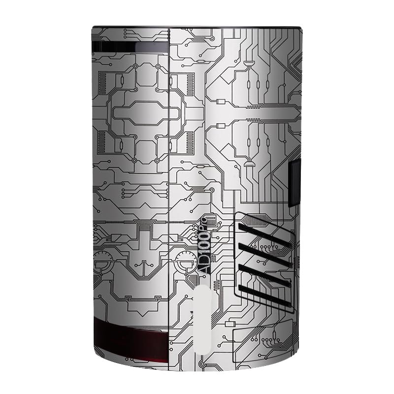 Anti-Scratch Pocket Camera Flash Vinyl Wrap Skins Protector Coat Decals for Godox AD100 Pro Wraps Cover Sticker AD100Pro(Circuit White)