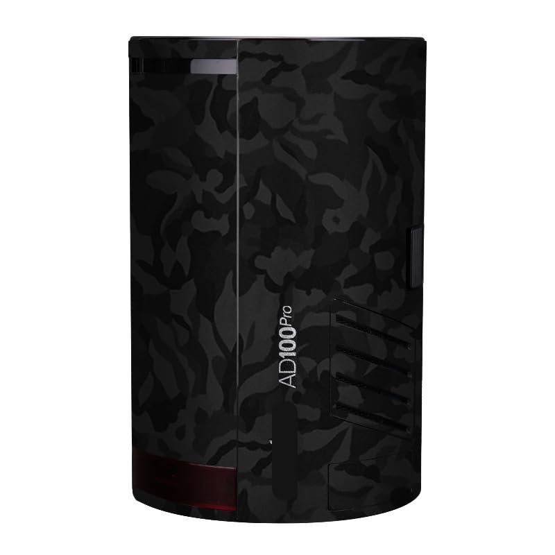 Anti-Scratch Pocket Camera Flash Vinyl Wrap Skins Protector Coat Decals for Godox AD100 Pro Wraps Cover Sticker AD100Pro(Shadow Camo Black)